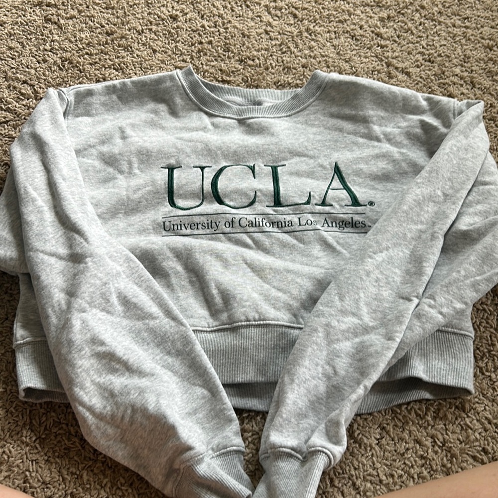 cropped sweatshirt